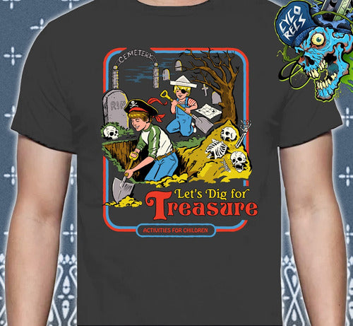 Vintage Evil Kids - Lets Dig For Treasure - Polera