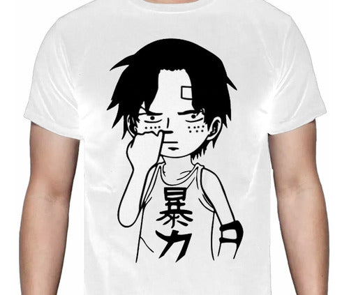 One Piece - Ace Moco - Polera