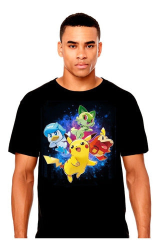 Pokemon Pikachu Y Amigos Videojuegos - Polera - Polera
