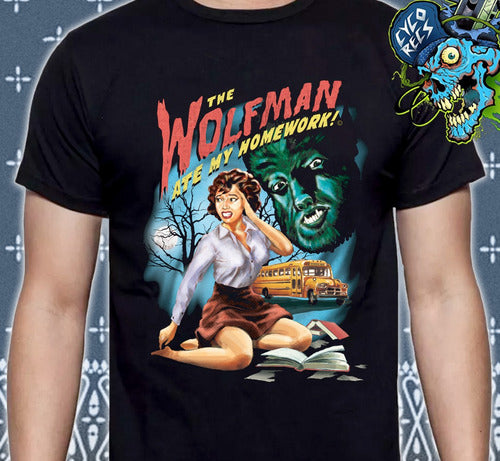 The Wolfman - Ate My Homework! Vintage - Polera