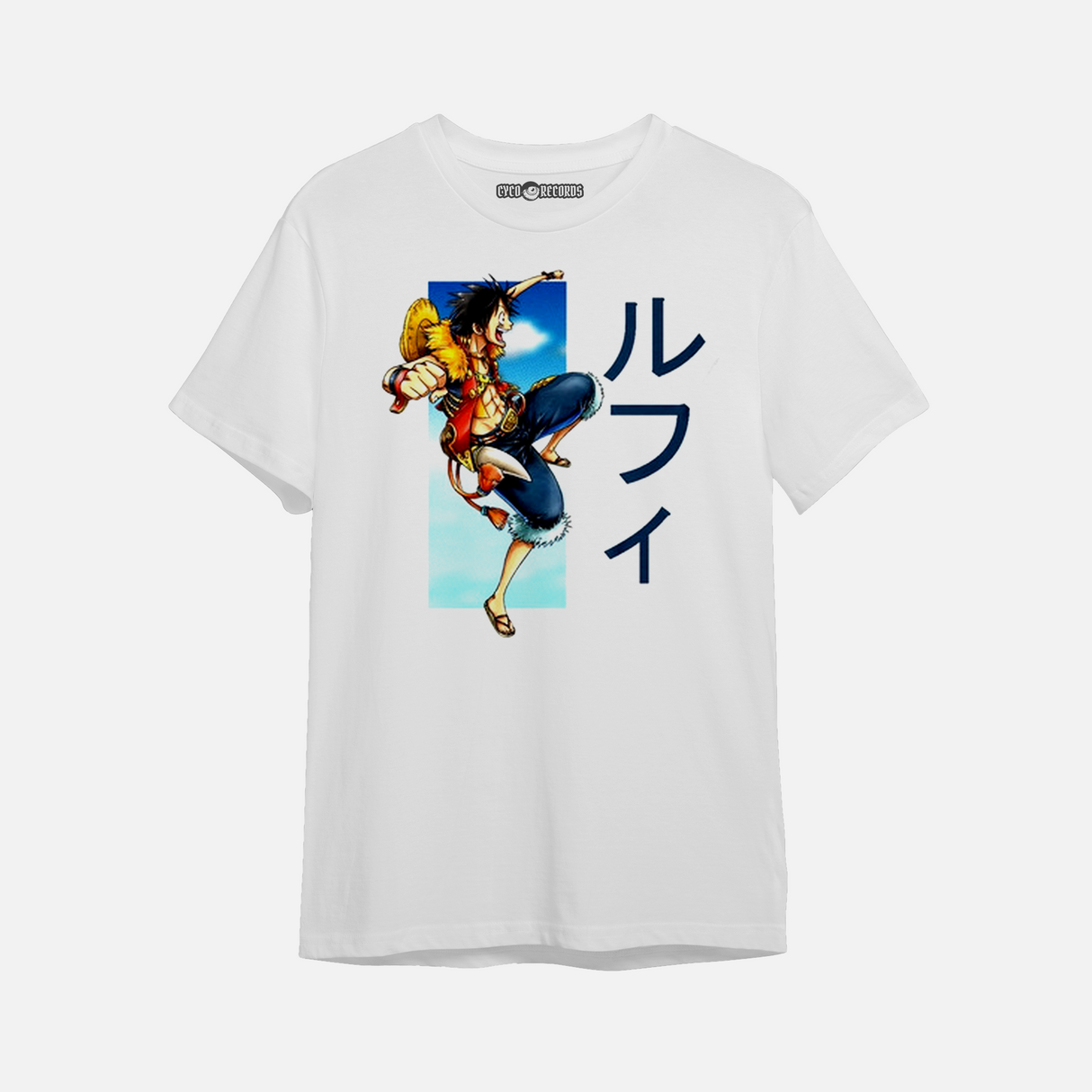 One Piece - Luffy Nombre Letras - Polera