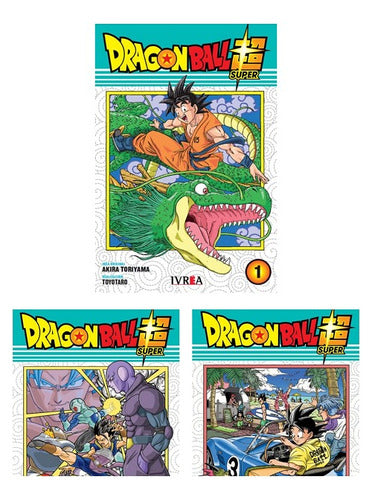 Pack Dragon Ball Super Tomos 1 , 2 Y 3 Ivrea Arg. + Regalo