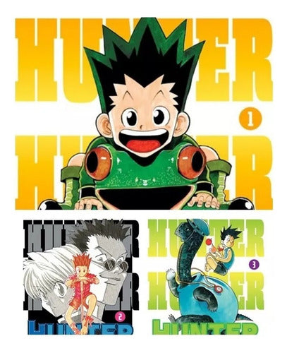 Pack Hunter X Hunter Tomos 1, 2 Y 3 Ivrea Arg. + Reg.