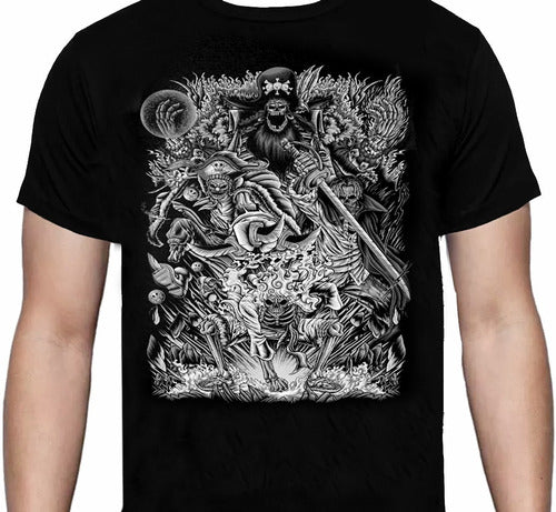 One Piece - New Yonkos Skull 2 - Polera
