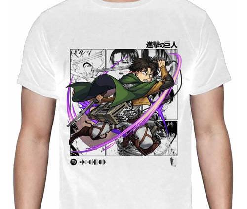 Shingeki No Kyojin - Titanes Levi Manga - Polera