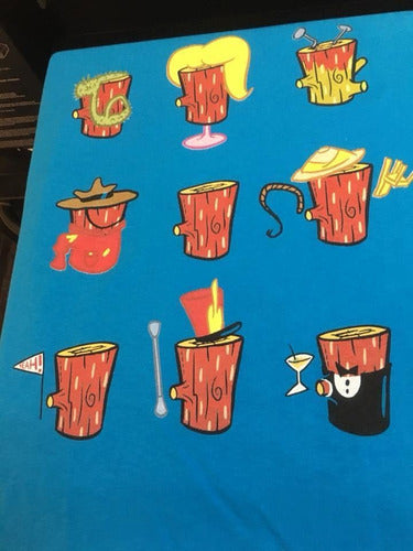 Varios Log - Celeste - Polera