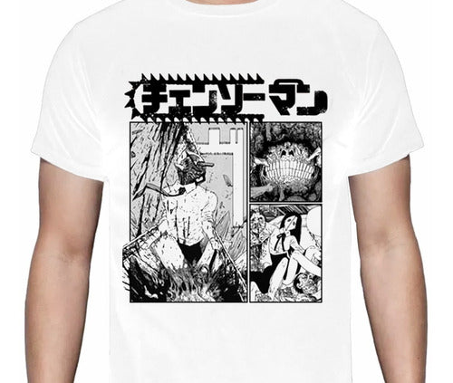 Chainsaw Man - Chainsaw Man Collage - Polera