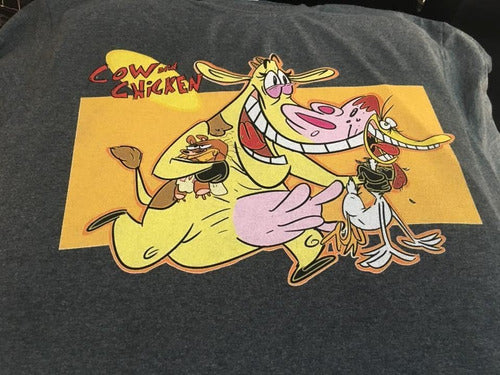 La Vaca Y El Pollito - Gris Oscuro - Polera