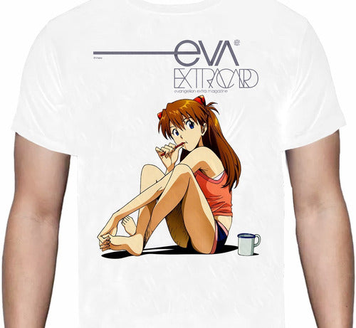 Evangelion Asuka Sentada - Polera - Polera