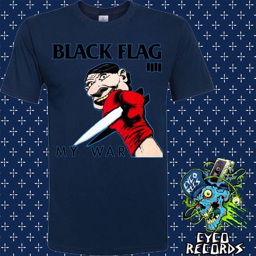 Black Flag - My War Azul - Polera