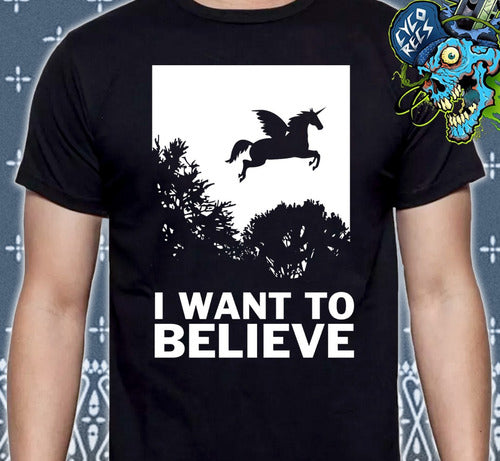 I Want To Believe - Unicornio - Polera