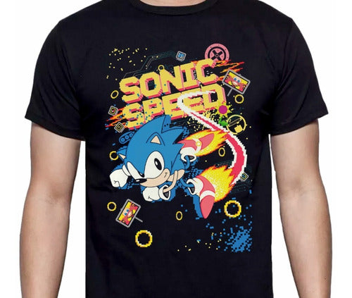Sonic - Rings - Polera