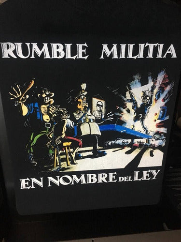 Rumble Militia En Nombre Del Ley - Metal - Polera