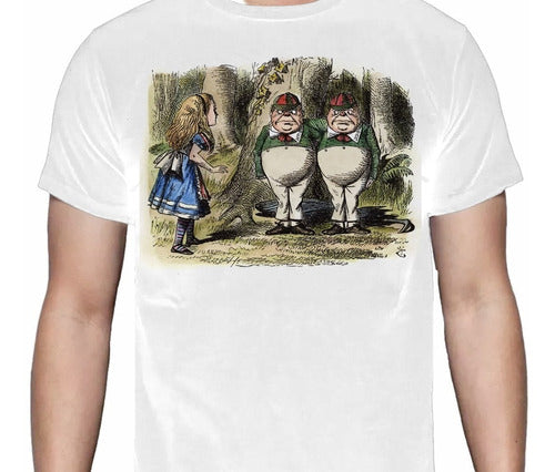 Alicia En El País De Las Maravillas - Gemelos - Polera