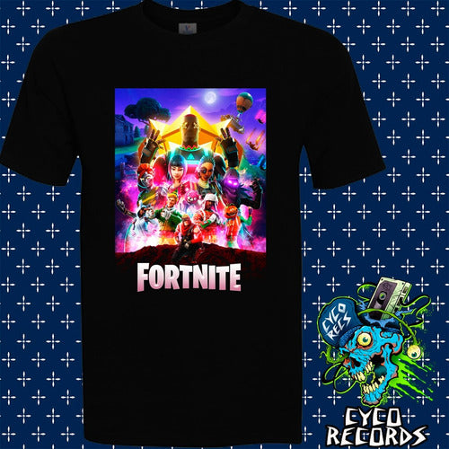 Fortnite - Poster Negra - Polera