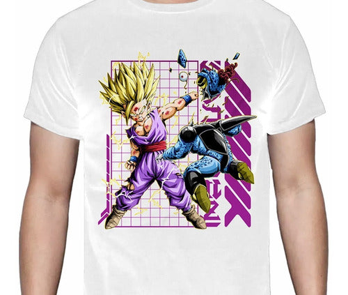 Dragon Ball - Gohan Super Saiyajin Vs Cell - Polera