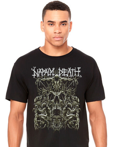 Napalm Death - Skull - Polera