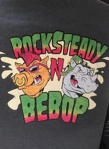 Rocksteady N Bebop - Animacion - Polera