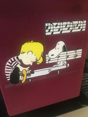 Snoopy Piano - Roja - Polera