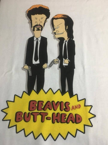 Beavis And Butthead Pulp Fiction - Animacion - Polera