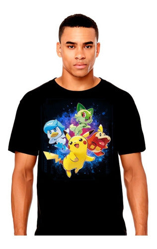 Pokemon Pikachu Y Amigos Videojuegos - Polera - Polera