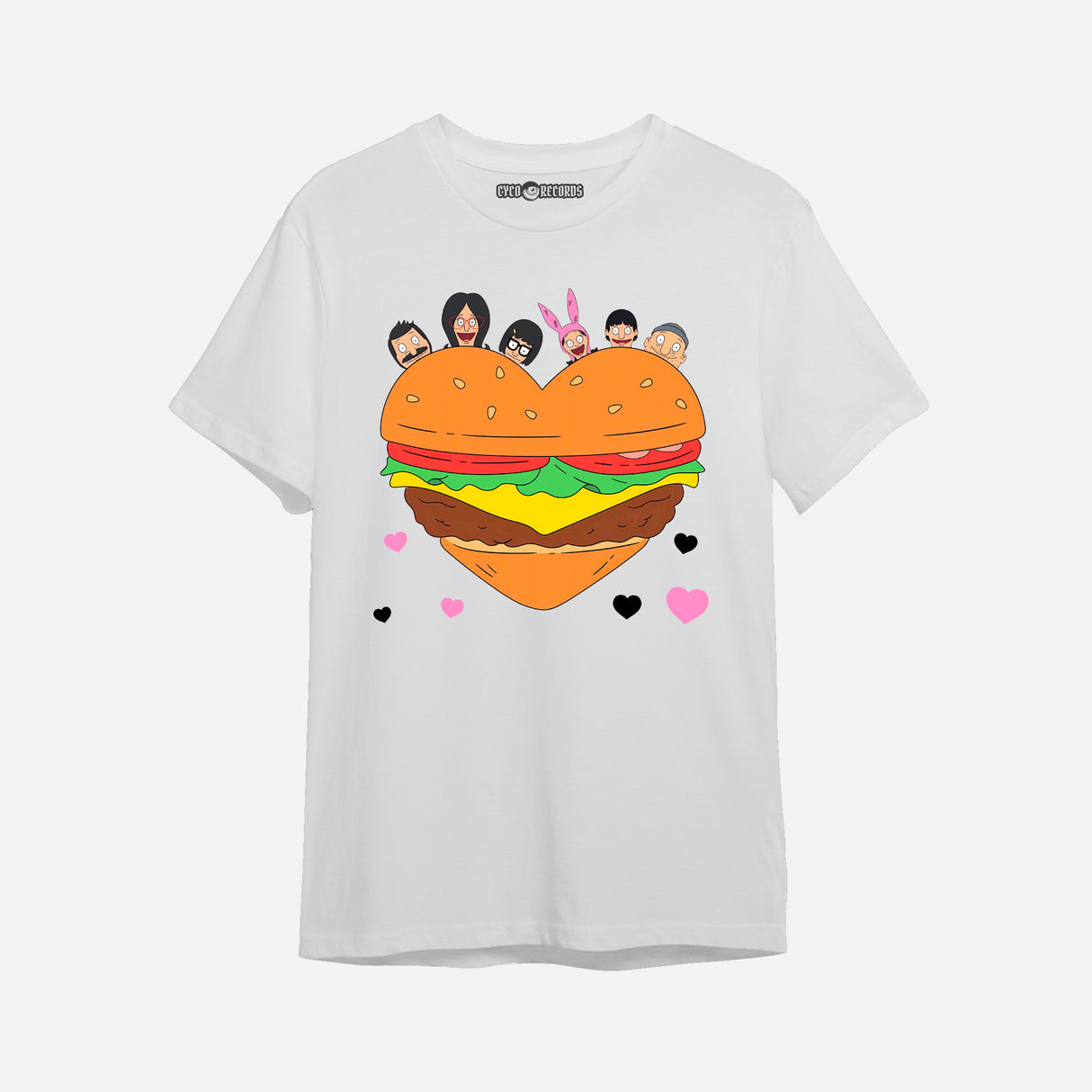 Bob_s Burgers - Familia corazón hamburguesa - Polera