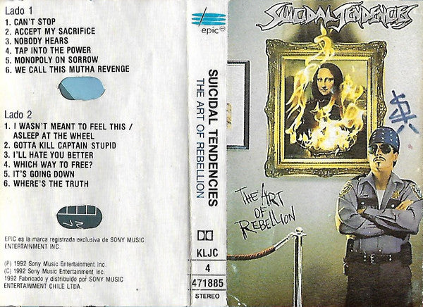 Suicidal Tendencies – The Art Of Rebellion - Cassette