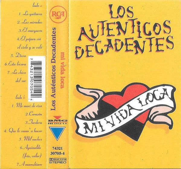 Los Auténticos Decadentes Mi Vida Loca - Cassette