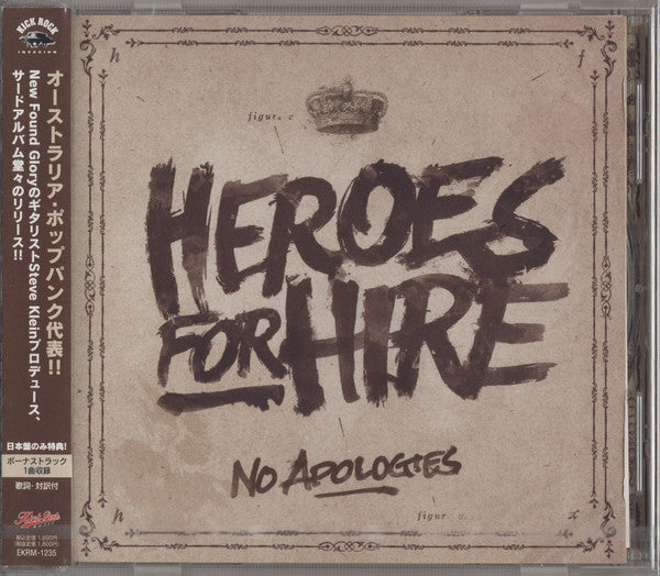 Heroes For Hire – No Apologies - CD JAPONES OFERTA