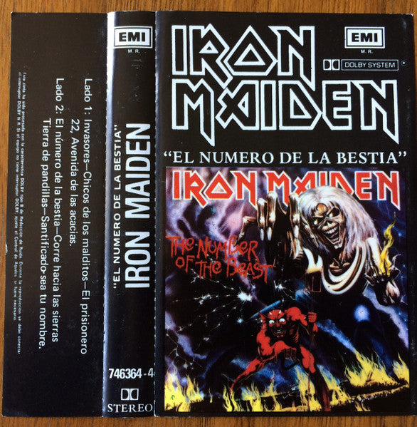 Iron Maiden El Numero de la Bestia - Cassette