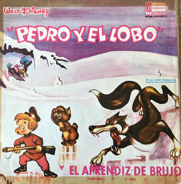 Varios – Pedro Y El Lobo Y El Aprendiz De Brujo - VINILO DE EPOCA - ED. CHILENA