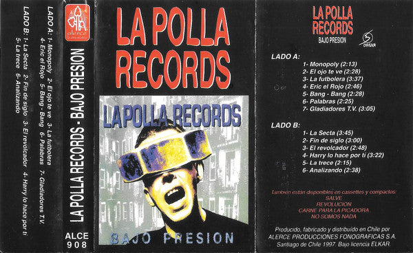 La Polla Records – Bajo Presión - Cassette