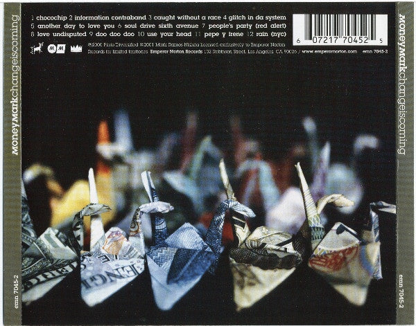 Money Mark – Change Is Coming - CD