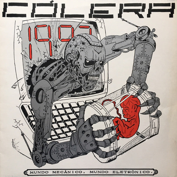 Cólera Mundo Mecânico, Mundo Eletrônico - Vinilo Usado