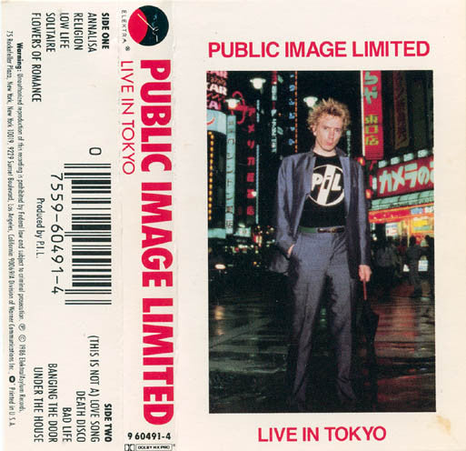 Public Image Limited Live In Tokyo - Cassette