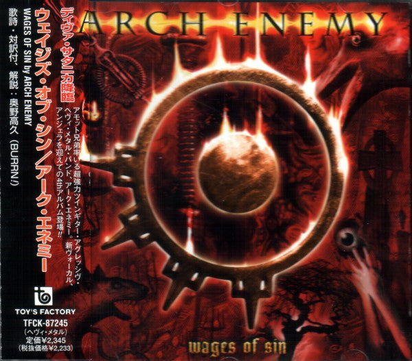 Arch Enemy – Wages Of Sin - Cd Japones