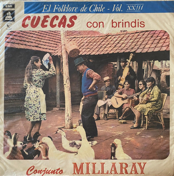 Conjunto Millaray – Cuecas con brindis - VINILO DE EPOCA - ED. CHILENA