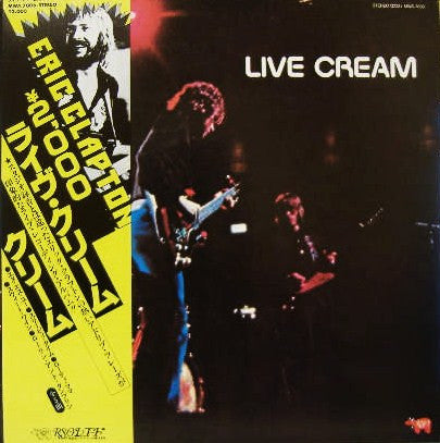 Cream – Live Cream - Vinilo Japonés (Con Obi)