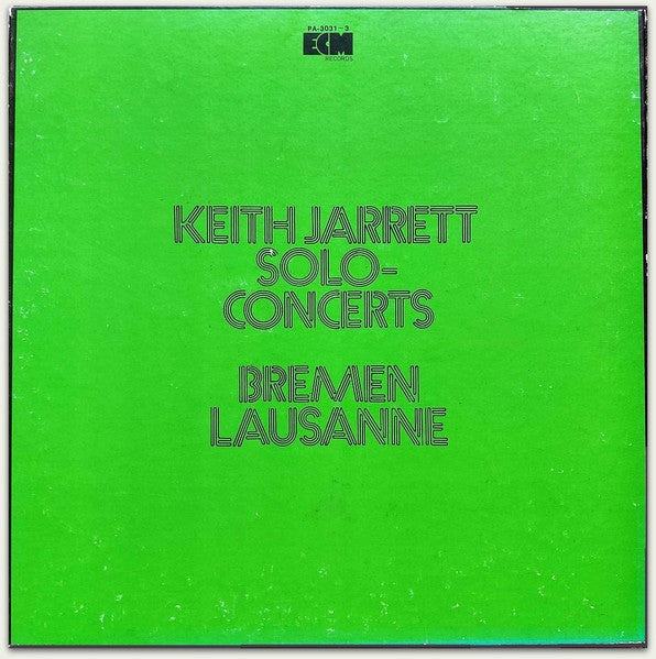 Keith Jarrett – Solo Concerts: Bremen / Lausanne - VINILO JAPONES (SIN OBI)