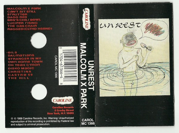 Unrest Malcolm X Park - Cassette