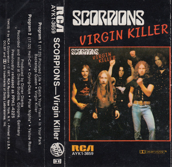 Scorpions – Virgin Killer - Cassette