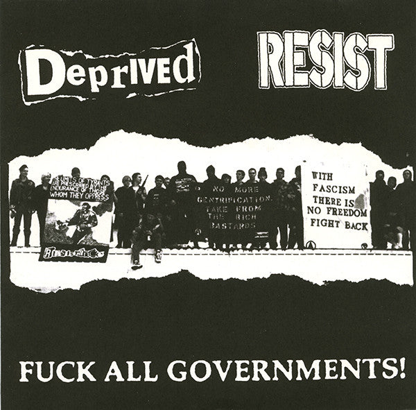 Deprived / Resist – Fuck All Governments! - Vinilo 7'