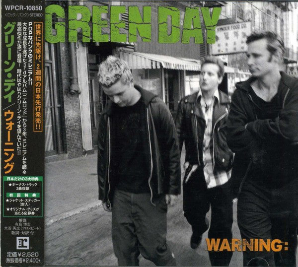 Green Day Warning: - Cd Japones