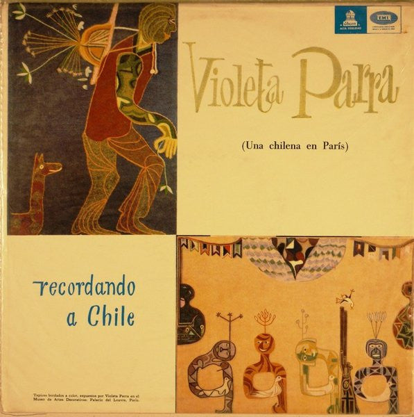 Violeta Parra – Recordando A Chile: Canciones De Violeta Parra - Vinilo de epoca