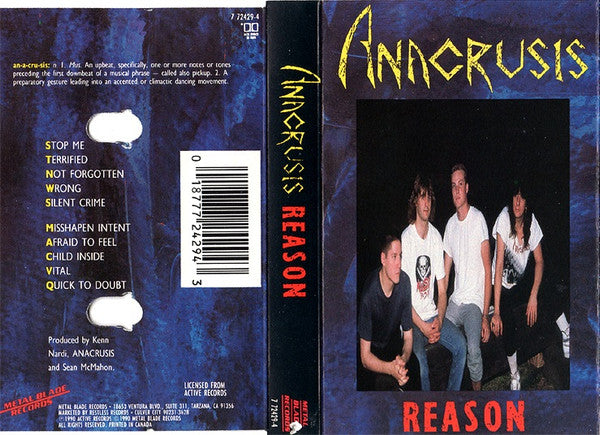 Anacrusis – Reason - Cassette