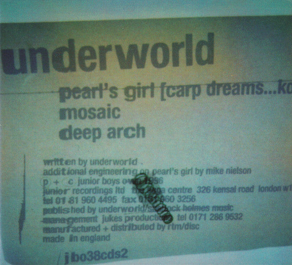 Underworld – Pearl's Girl (Carp Dreams...Koi) - Cd Japones