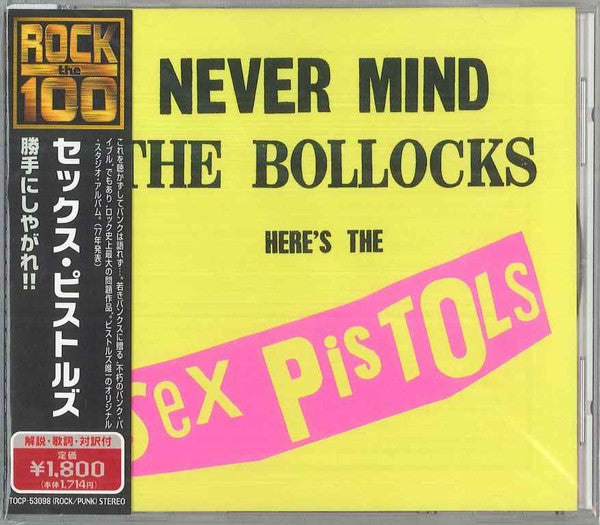 Sex Pistols – Never Mind The Bollocks Here's The Sex Pistols CD Japones