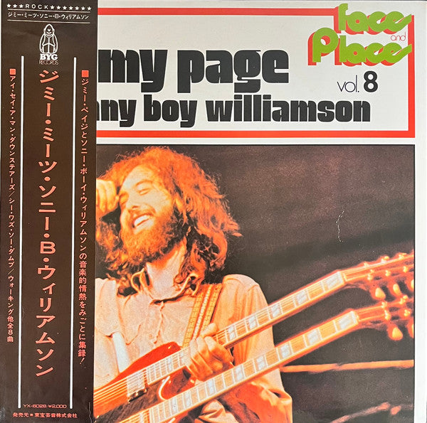 Jimmy Page + Sonny Boy Williamson – Faces And Places Vol. 8 - Vinilo Japonés (Con Obi)