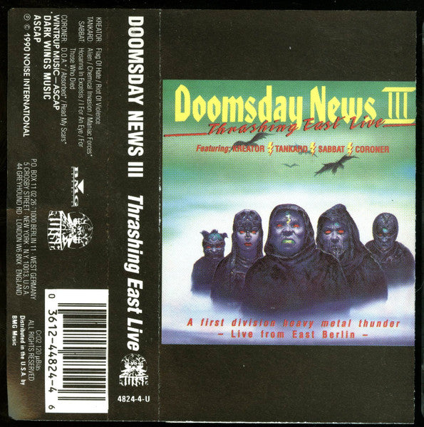 Various – Doomsday News III. Thrashing East Live - Cassette