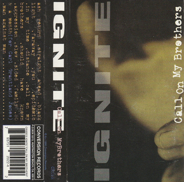 Ignite Call On My Brothers - Cassette
